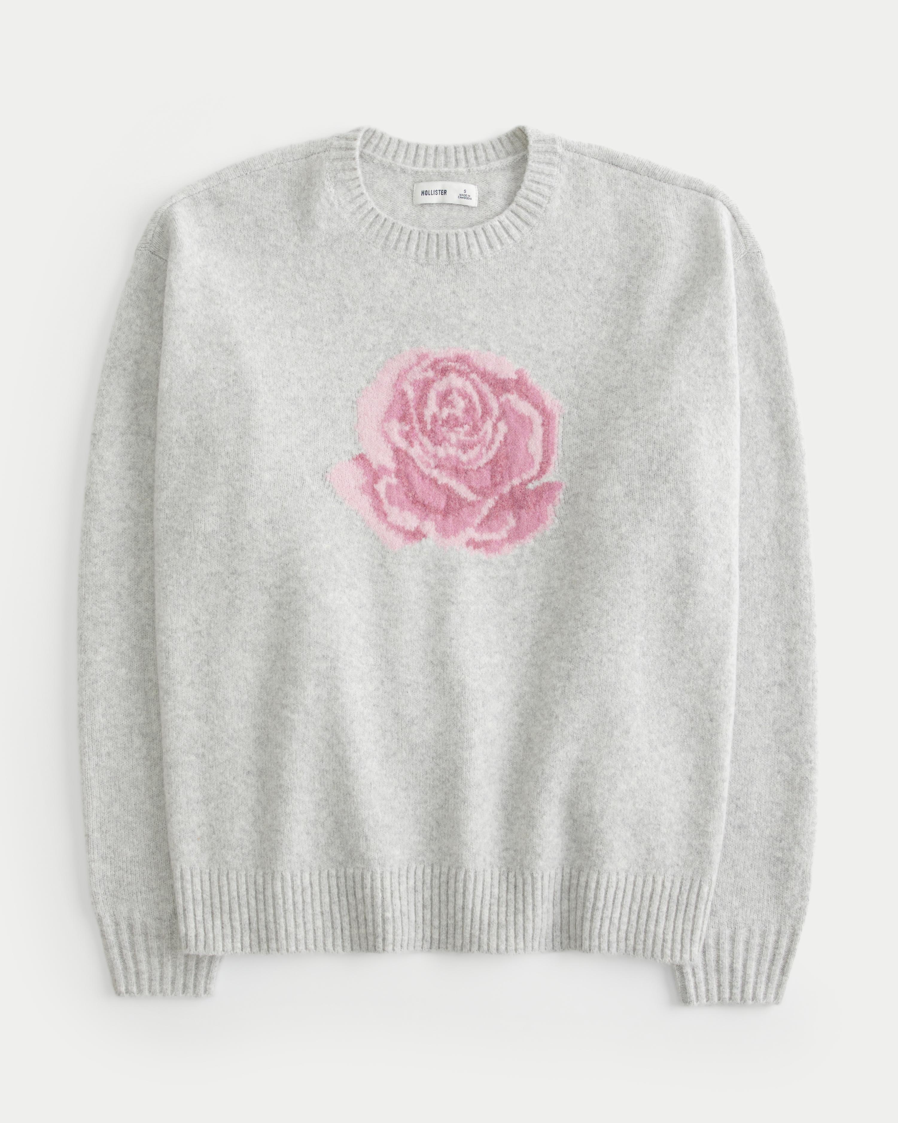 Hollister Comfy Cloud Cable-Knit Crew Sweater Product Image