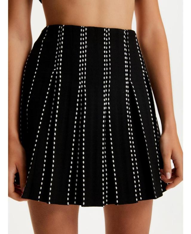 Nocturne Womens Pleated Mini Bell Skort Product Image