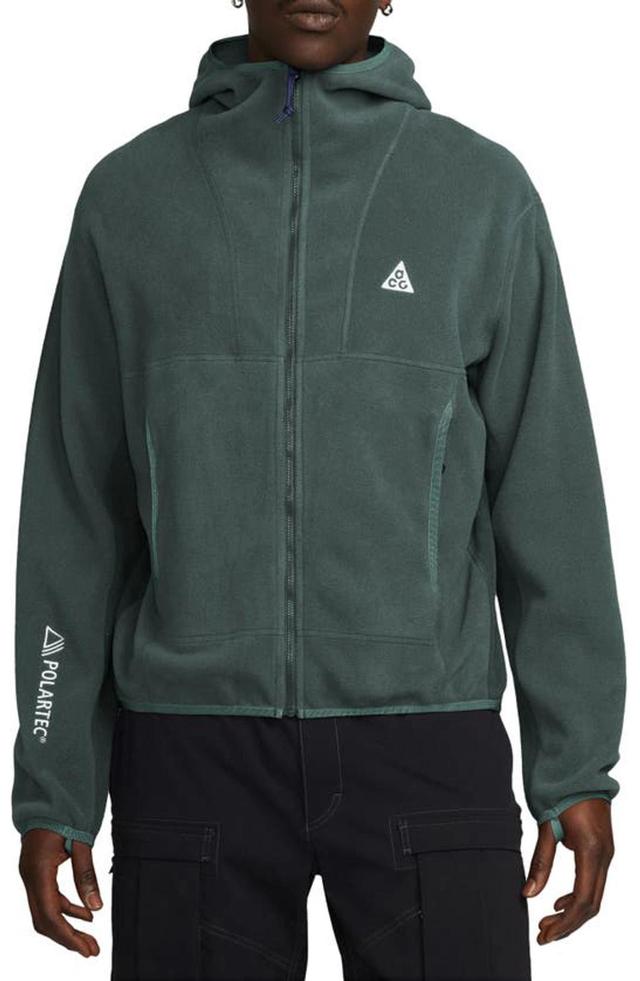 Men's  Acg "wolf Tree" Polartecâ® Full-zip Top In Green Product Image