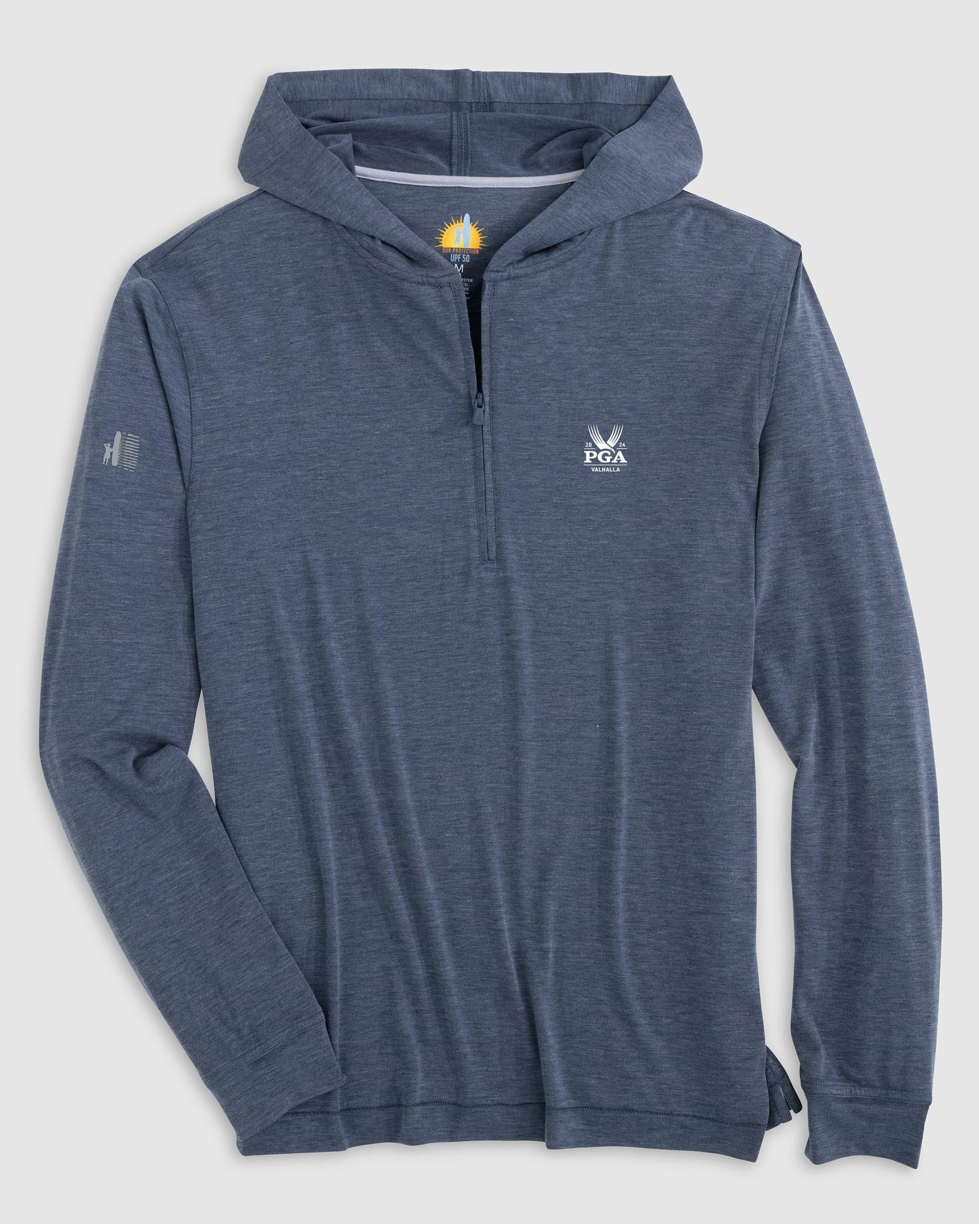 johnnie-O PGA Championship 2024 Nicklaus Performance 1/4 Zip Hoodie Product Image