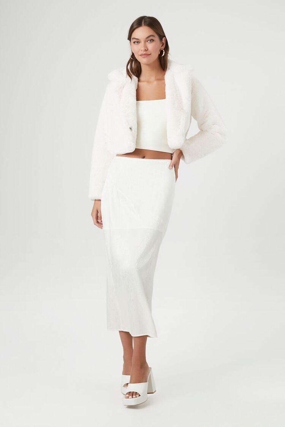 Plush Cropped Coat | Forever 21 Product Image