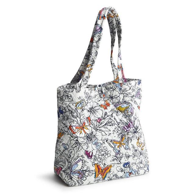 Vera Bradley Small Original Tote Bag Women in Wing + Bloom Gray Product Image