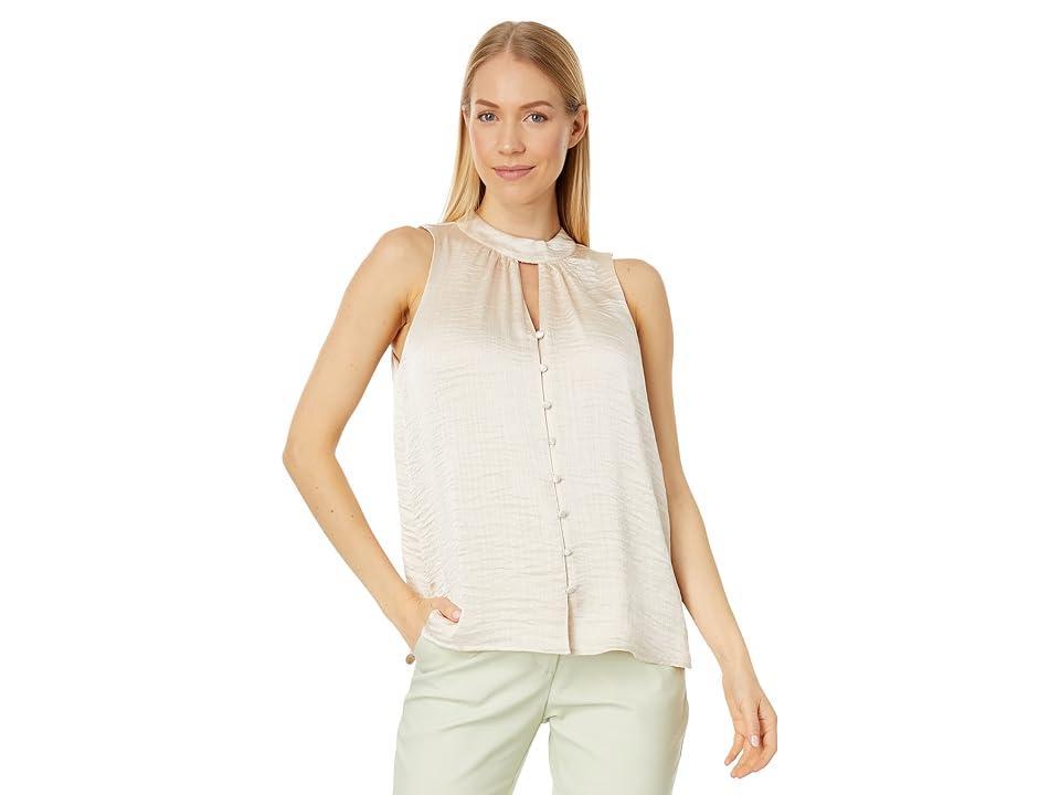 Vince Camuto Sleeveless Keyhole Blouse (Tapioca) Women's Clothing product image