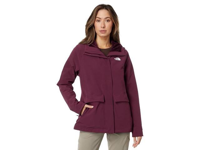 The North Face Shelbe Raschel Insulated Hoodie (Boysenberry) Women's Clothing Product Image