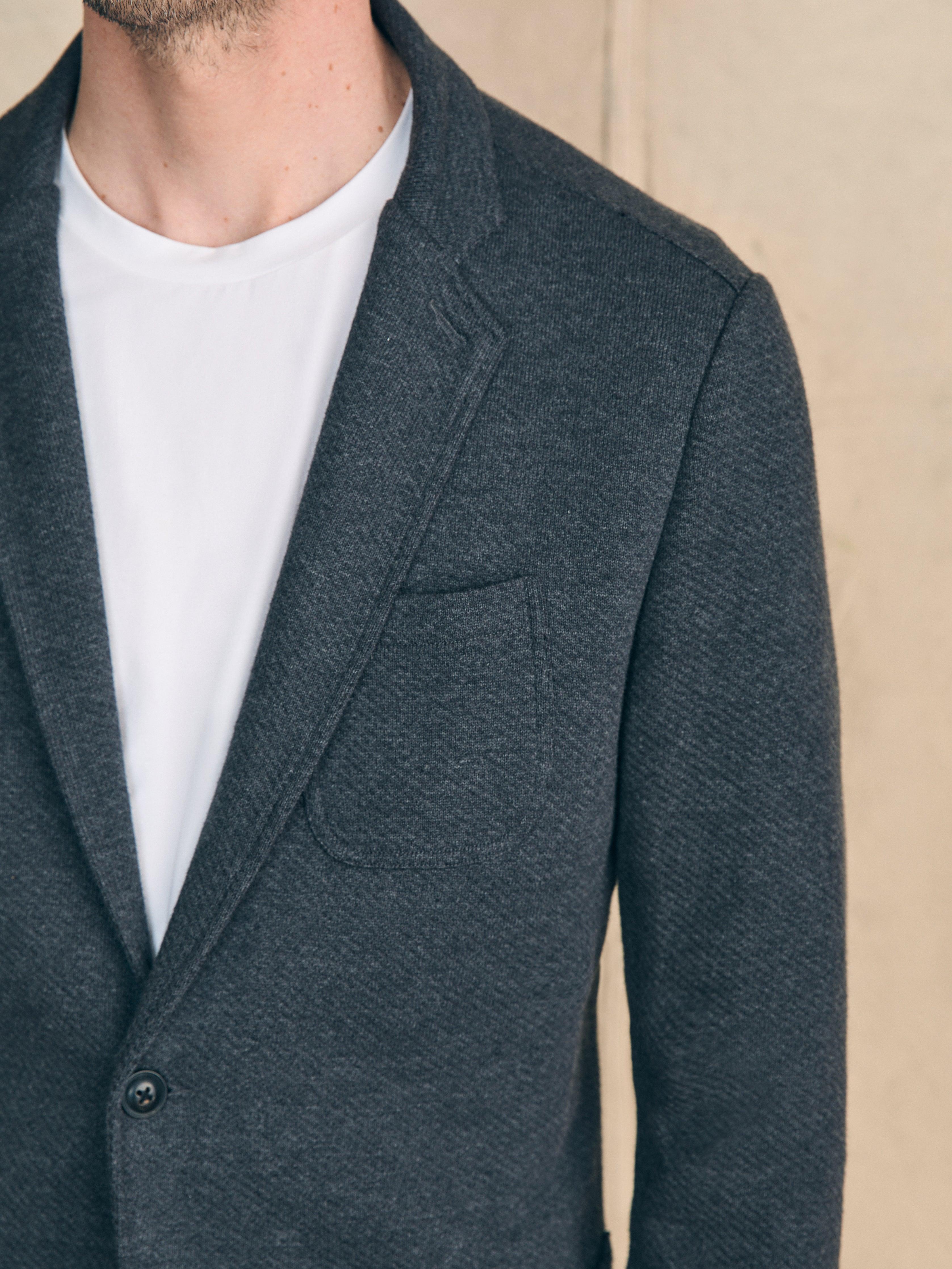 Inlet Knit Blazer - Black Sky Melange Male Product Image