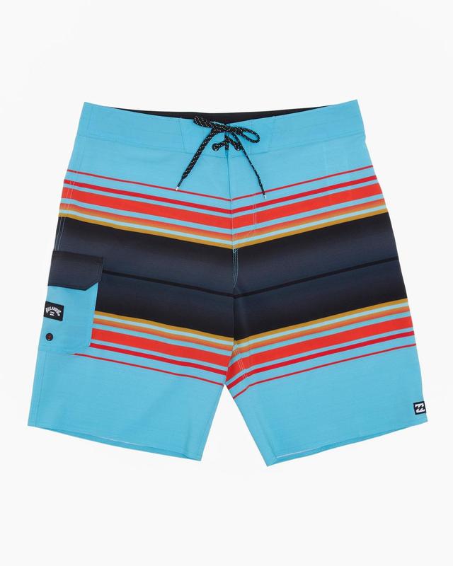 All Day Stripe Pro Performance 20" Boardshorts - Coastal Male Product Image