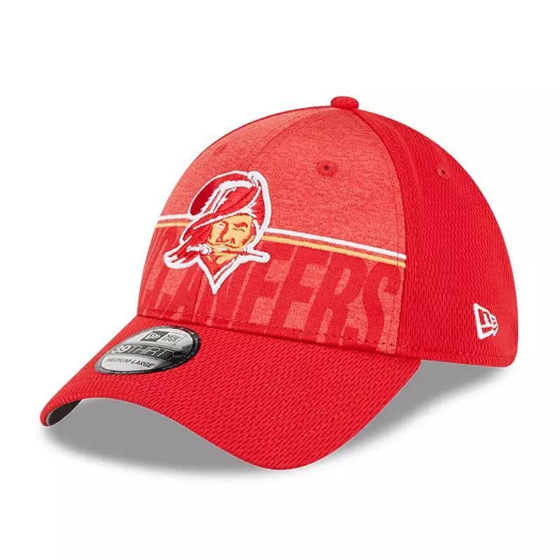 Mens New Era Tampa Bay Buccaneers 2023 NFL Training Camp Throwback 39THIRTY Flex Fit Hat Product Image