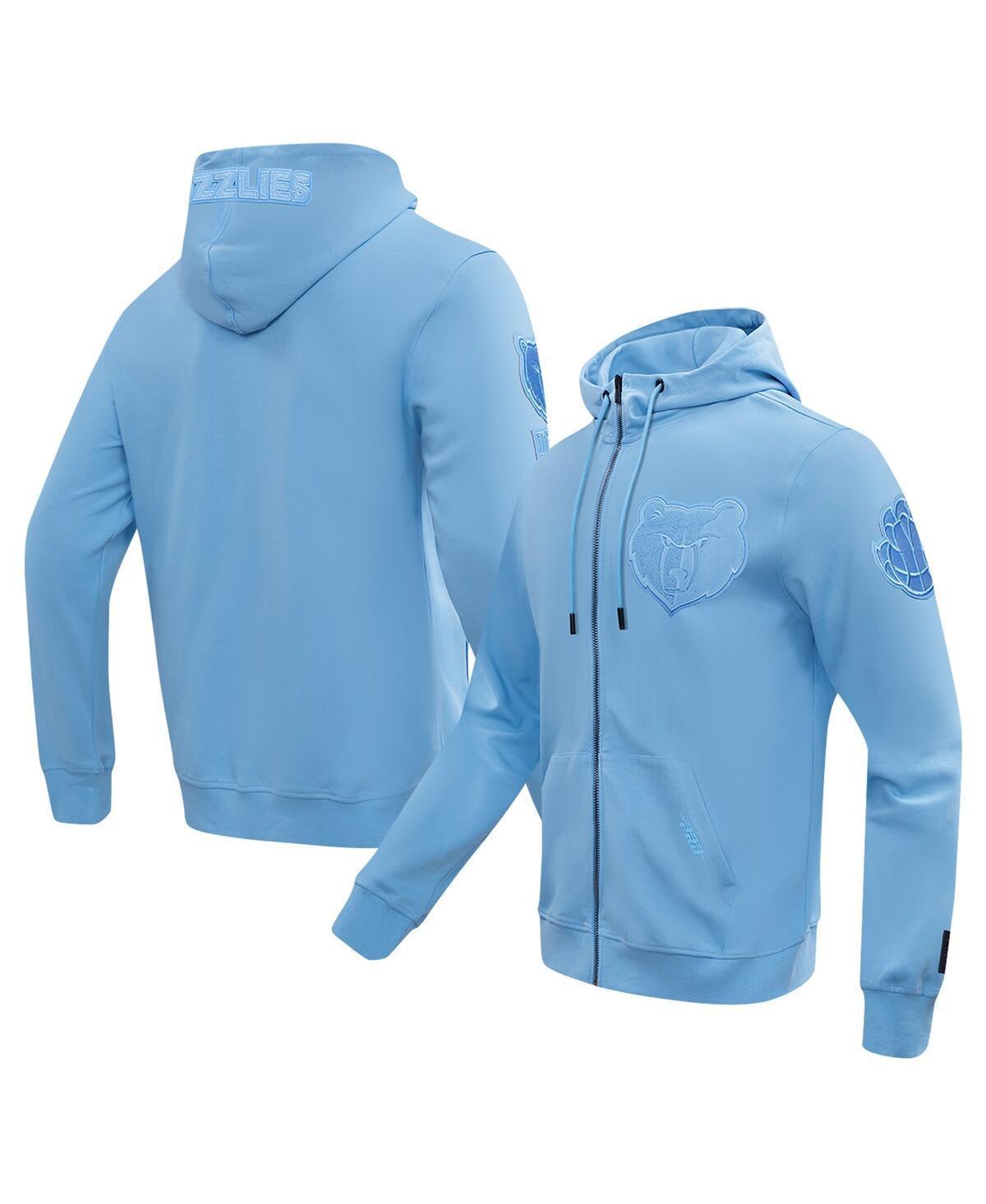 Pro Standard Mens Light Blue Memphis Grizzlies Triple Tonal Dk Full-Zip Hoodie Jacket Product Image