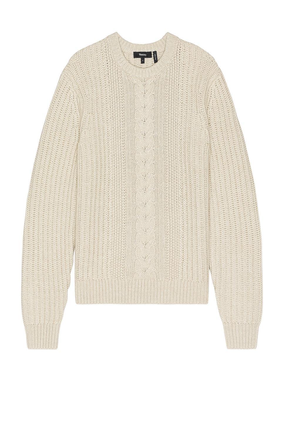 Theory Vilare Dane Wool Sweater in Beige. - size XL/1X (also in M, S) Product Image