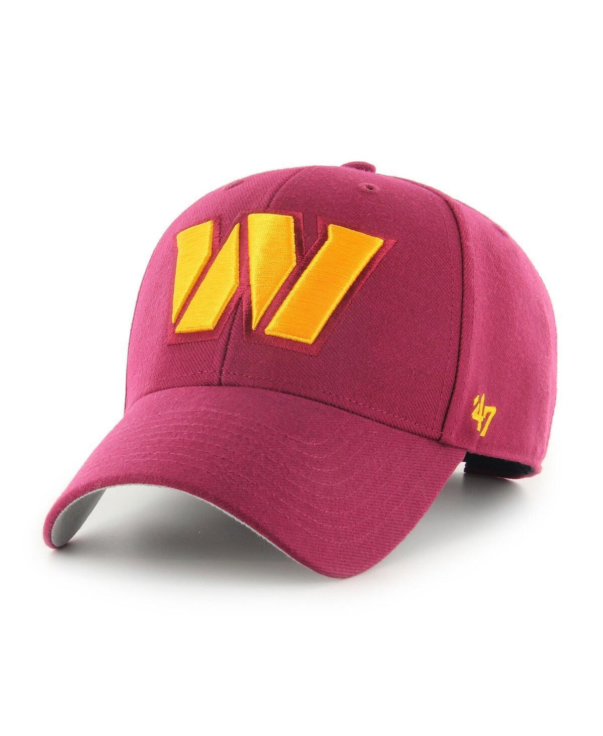 Mens 47 Brand Burgundy Washington Commanders Mvp Adjustable Hat Product Image