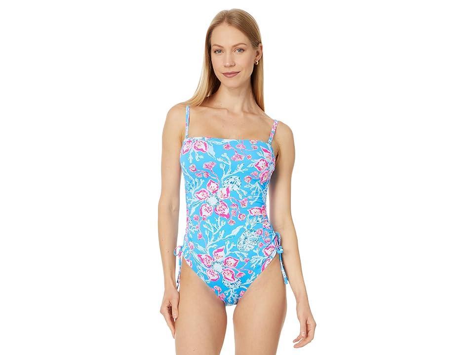 Womens Lorenda Floral One-Piece Swimsuit Product Image