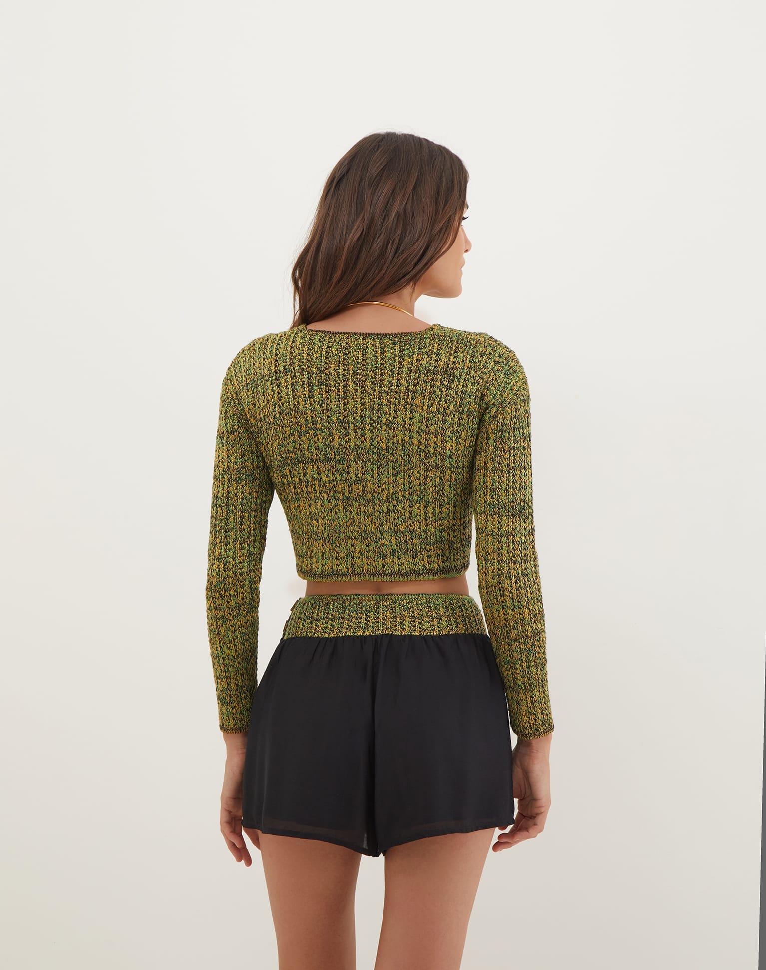 Knit Aria Sweater - Green Product Image