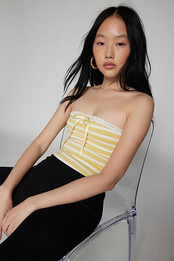 Kimchi Blue Lina Sailor Bow Tube Top Womens at Urban Outfitters Product Image