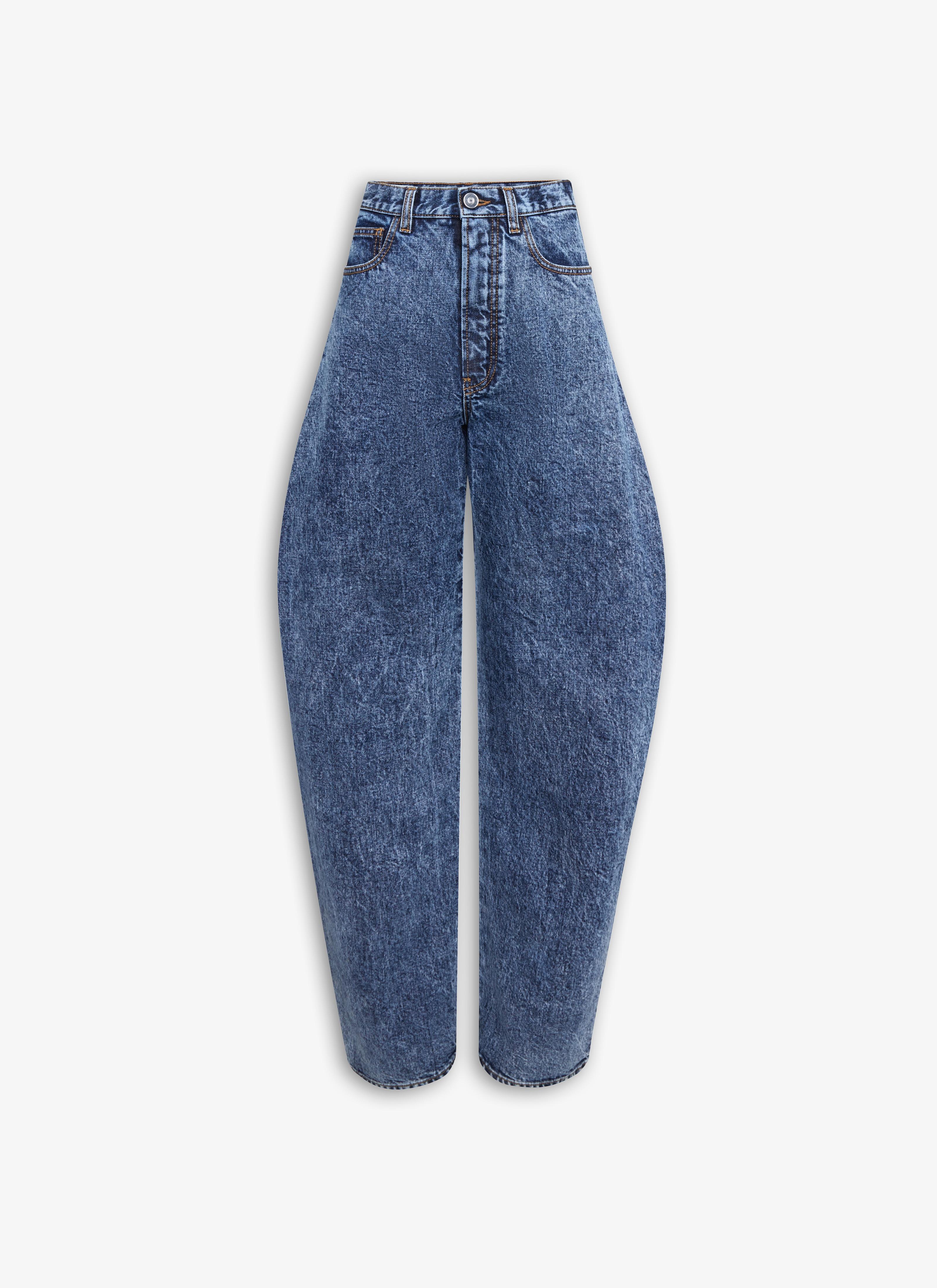 Light Blue ROUND JEANS IN SNOW DENIM  Product Image