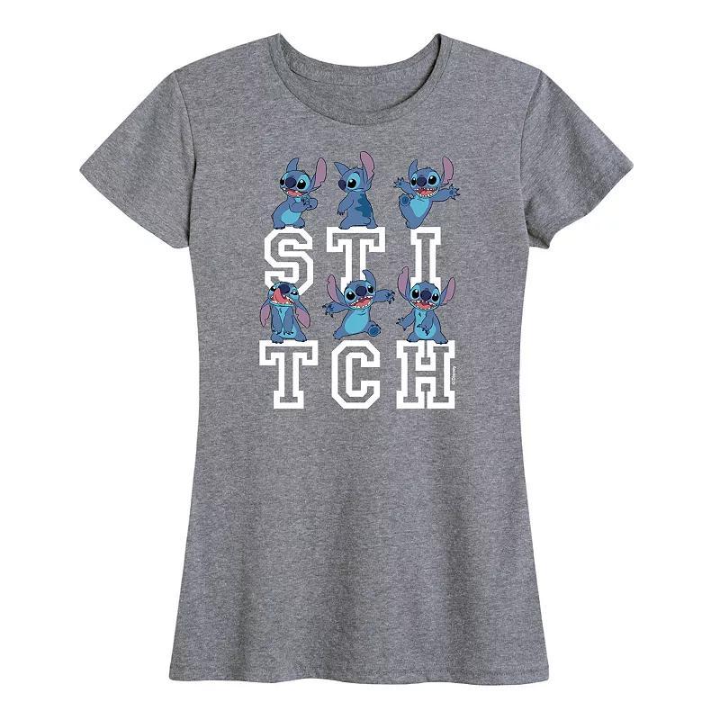 Disneys Lilo & Stitch Womens Poses Graphic Tee Product Image