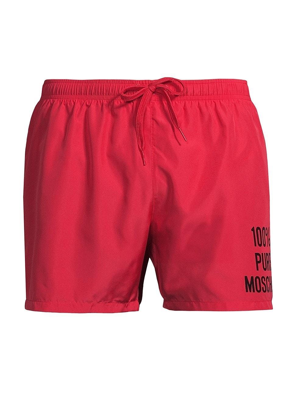 Mens Logo Drawstring Swim Trunks Product Image