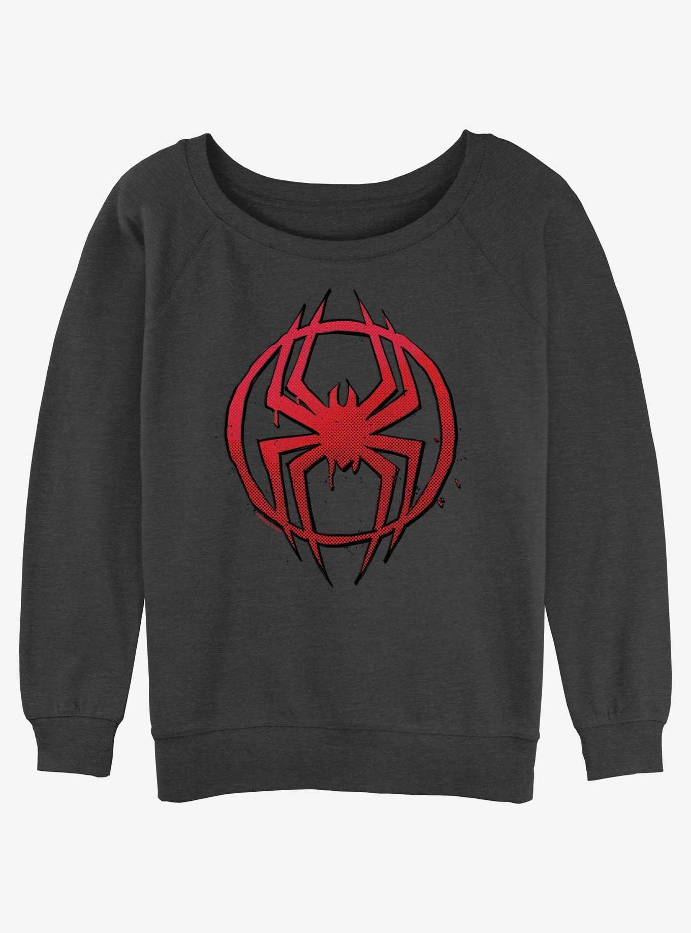 Marvel Spider-Man Simple Spider Symbol Girls Slochy Sweatshirt Product Image