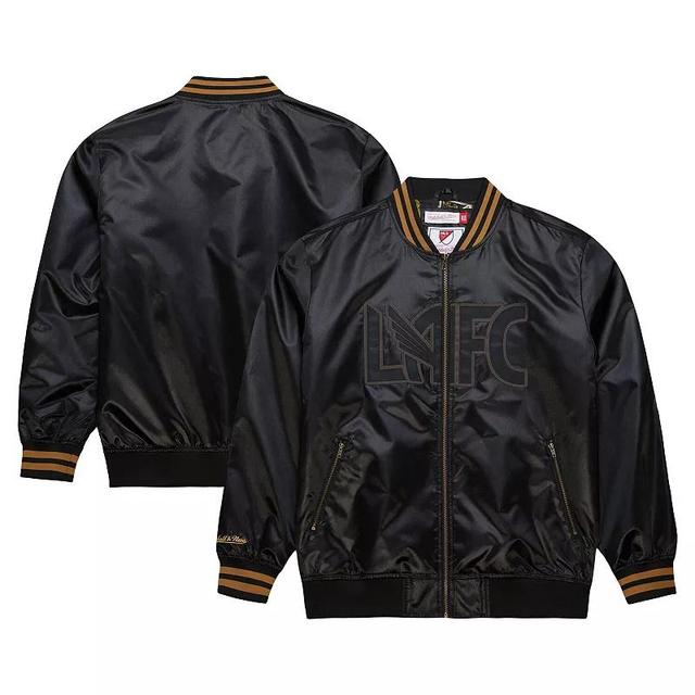 Mitchell & Ness Mens Black Lafc Stateside Full-Zip Bomber Jacket Product Image