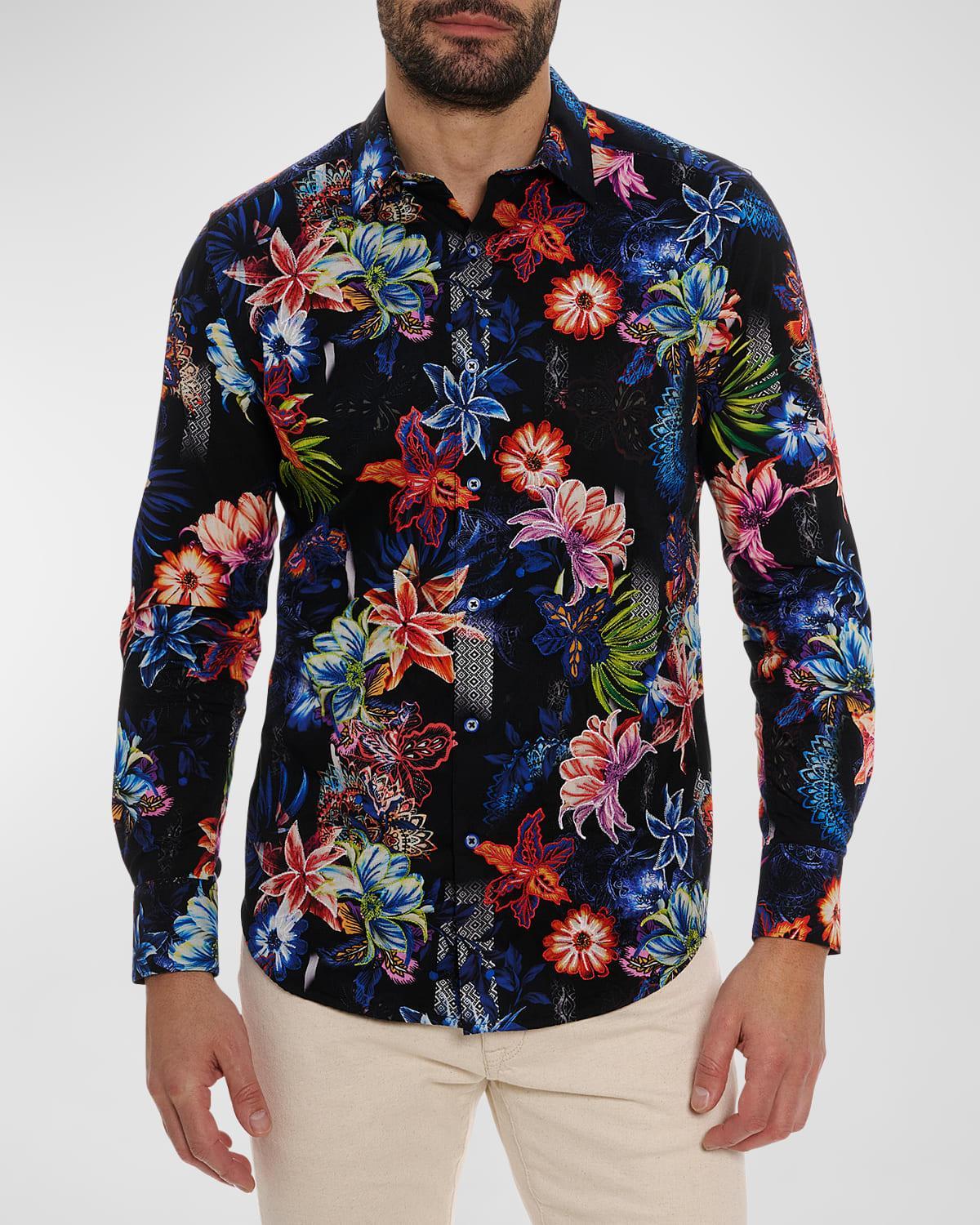 Mens Katazome Printed Button-Front Shirt Product Image