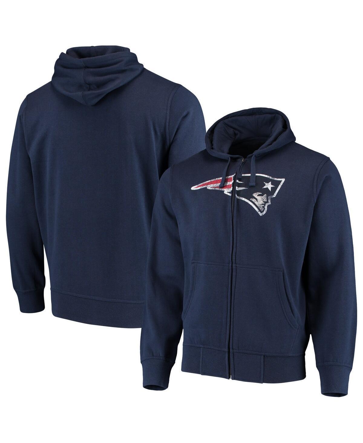 Mens G-III Sports by Carl Banks New England Patriots Primary Logo Full-Zip Hoodie Blue Product Image