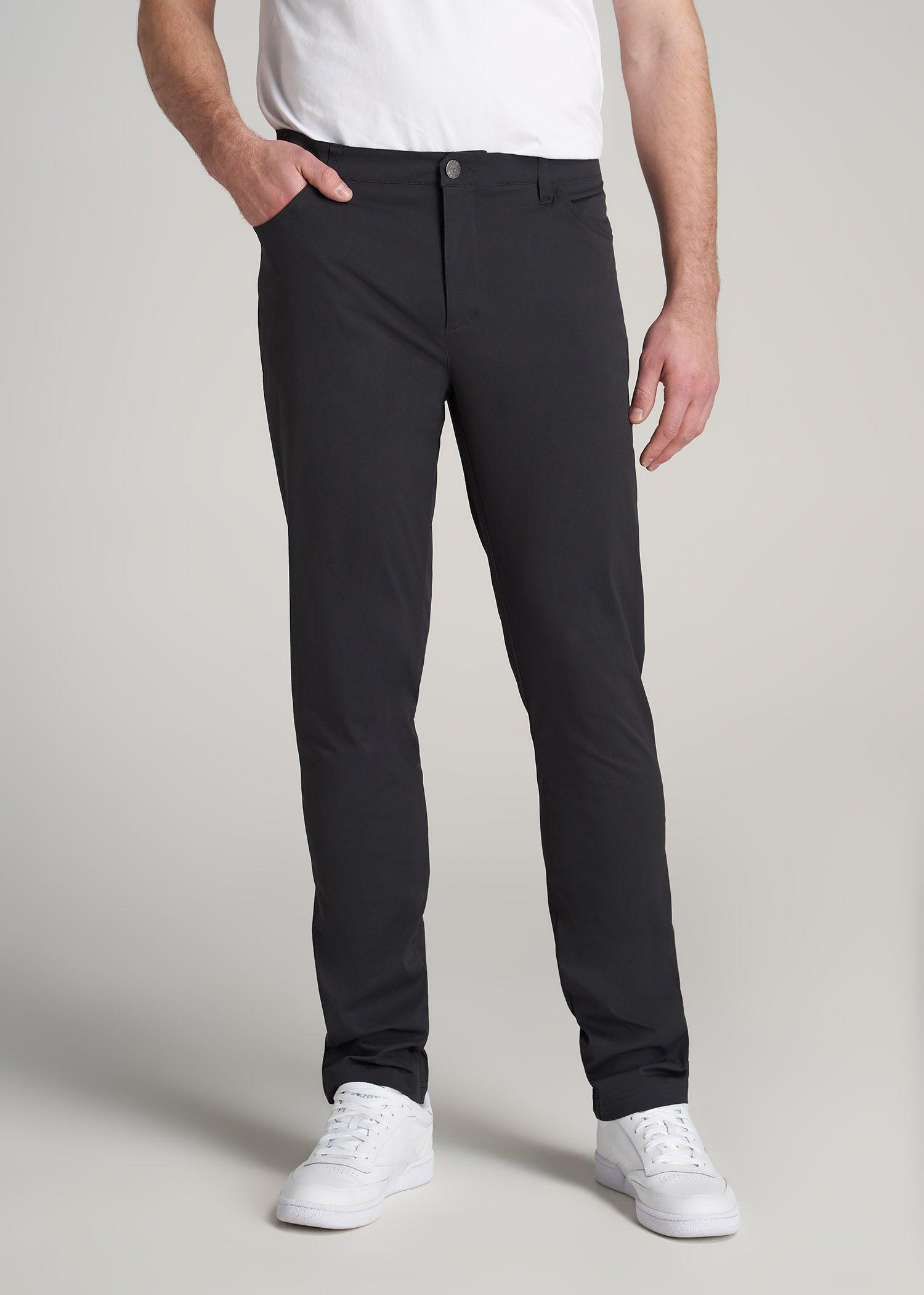 Traveler Pants for Tall Men in Black Product Image