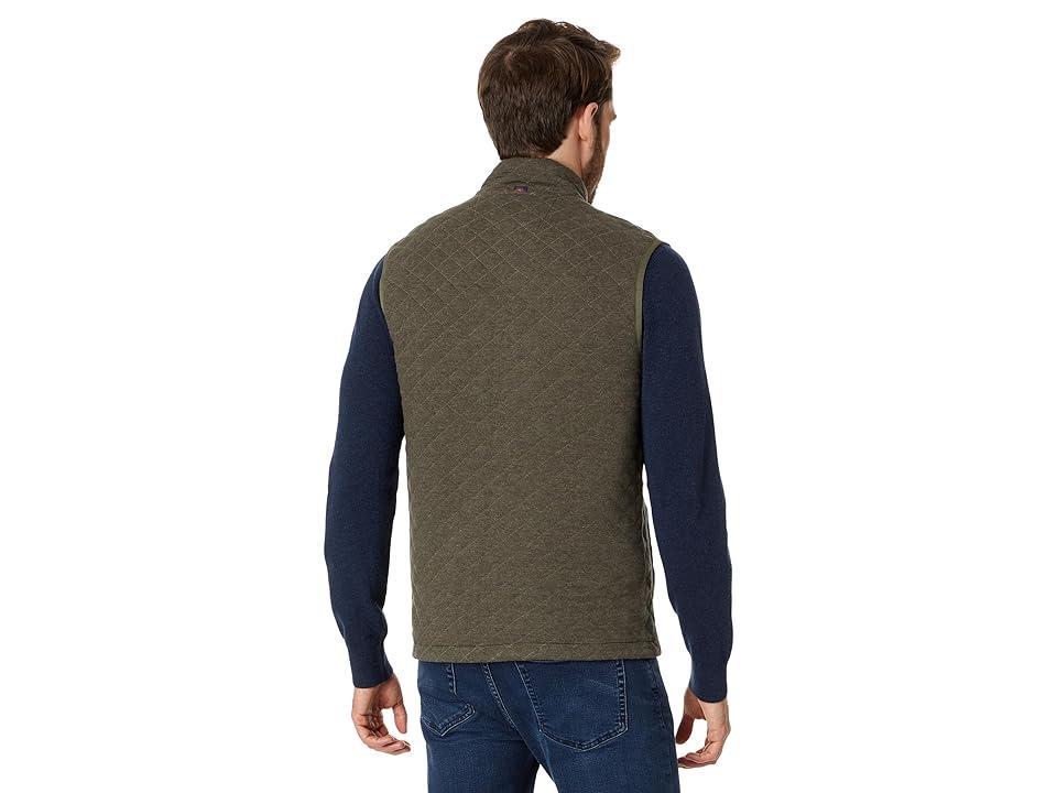 Faherty Epic Quilted Fleece Vest Melange 1) Men's Clothing Product Image