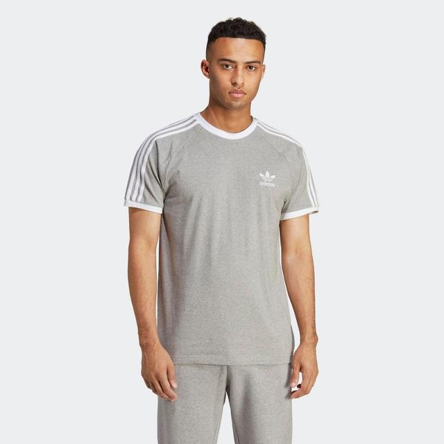 adidas Originals 3-Stripes Tee (Medium Grey Heather) Men's T Shirt Product Image