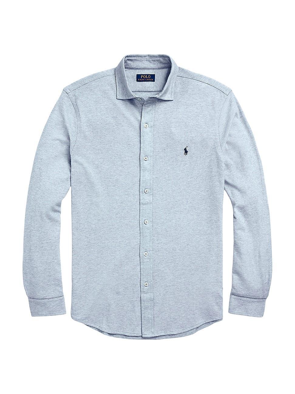 Mens Cotton Button-Front Shirt Product Image