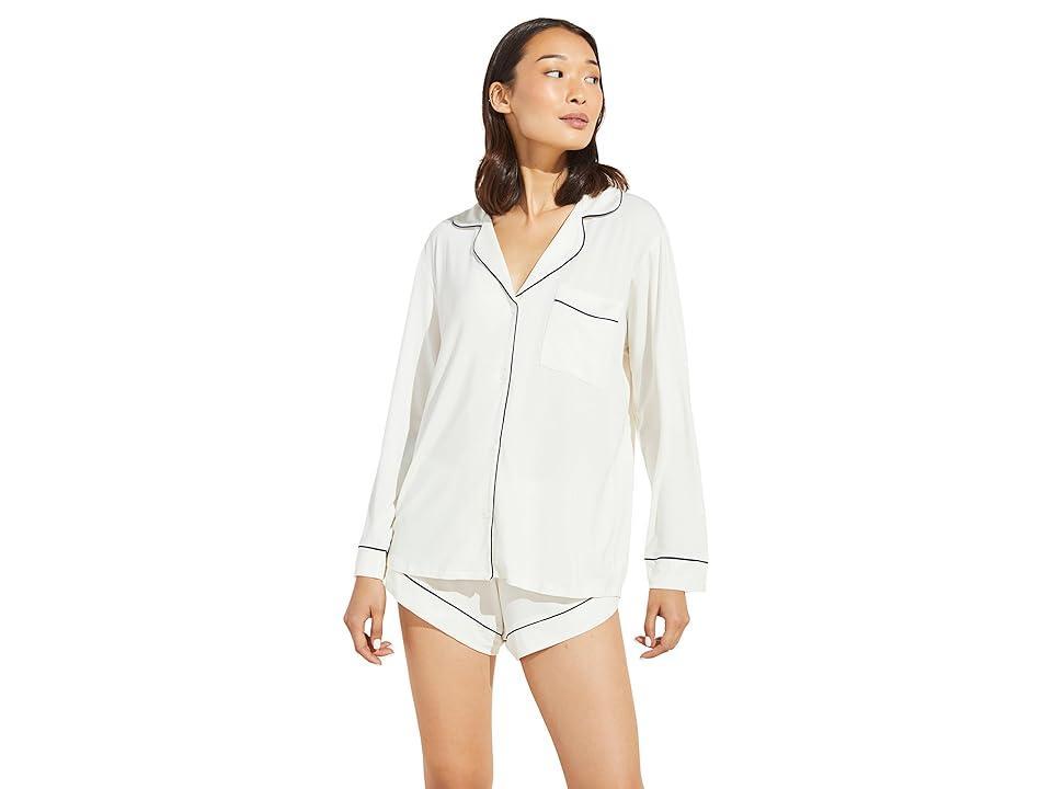 Womens Gisele 2-Piece Piped Pajama Set Product Image