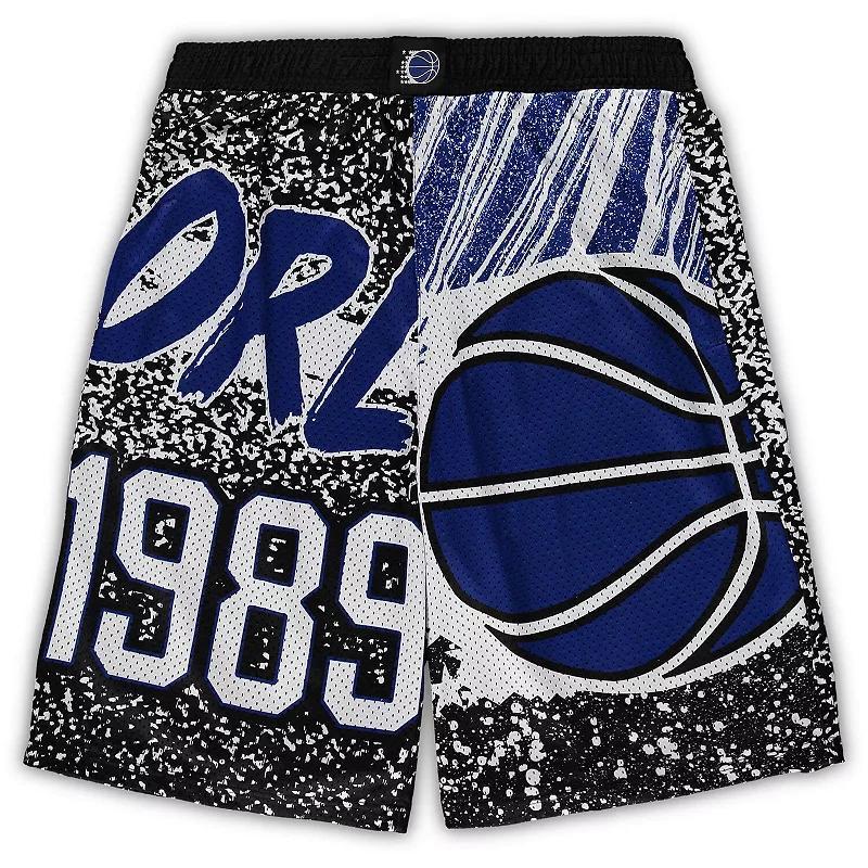 Mens Mitchell & Ness Black Orlando Magic Big & Tall Hardwood Classics Jumbotron Shorts Product Image