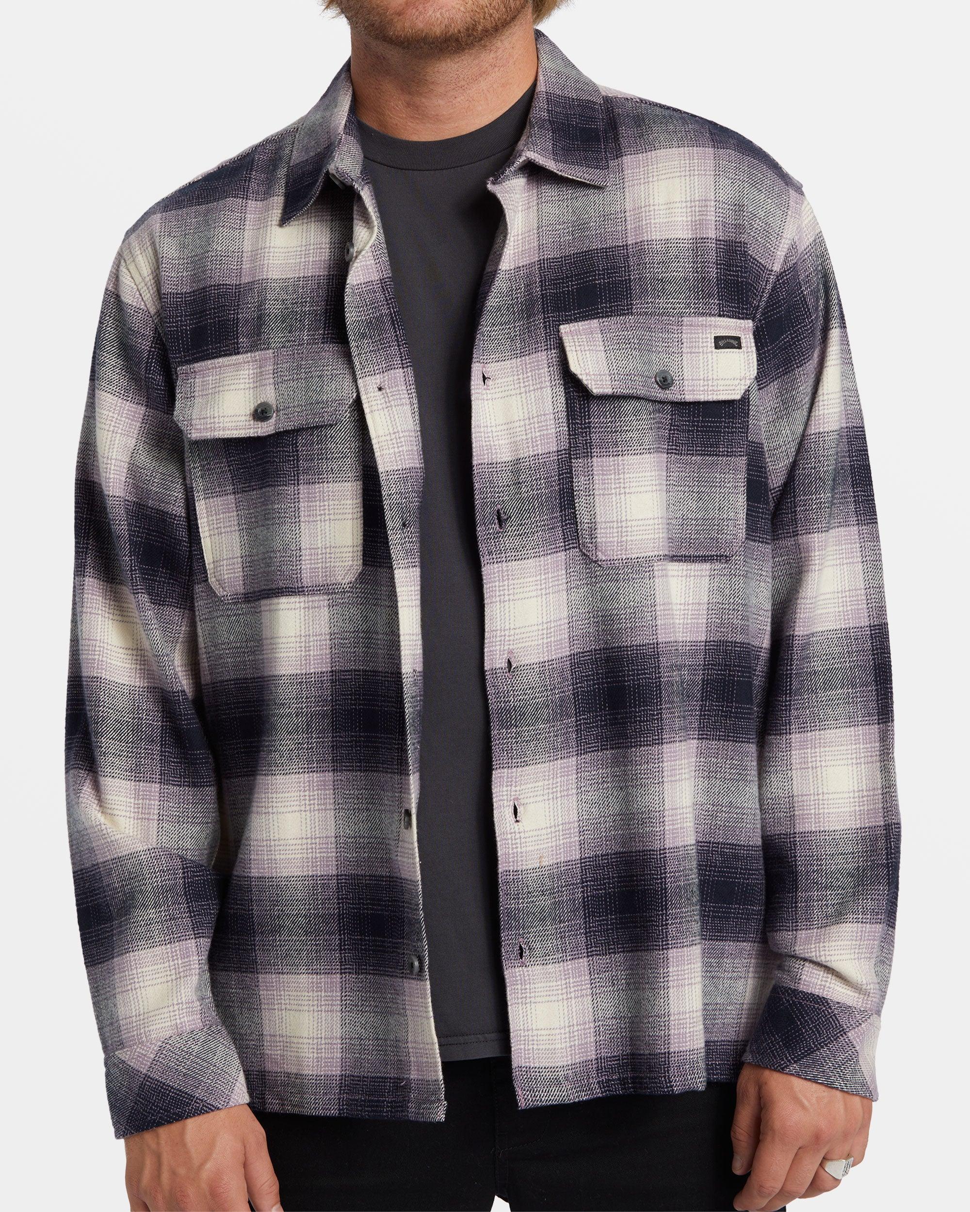 Offshore Long Sleeve Flannel Shirt - Purple Ash Male Product Image