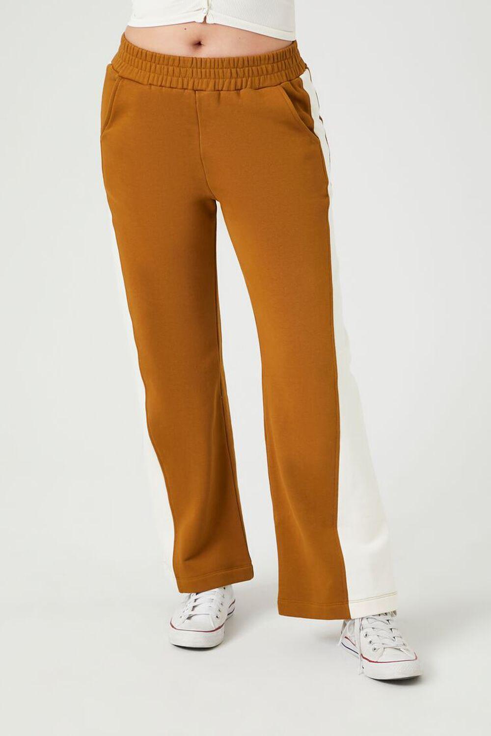 French Terry Side-Striped Pants | Forever 21 Product Image