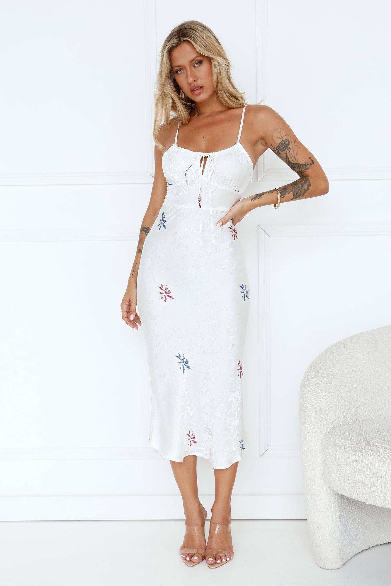 SNDYS Rosa Midi Dress White Product Image