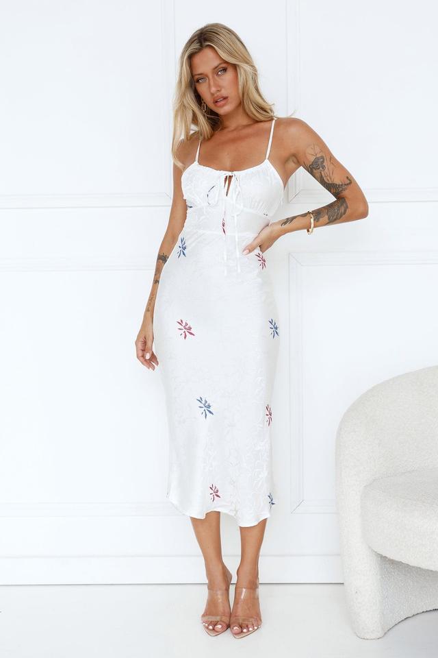 SNDYS Rosa Midi Dress White Product Image