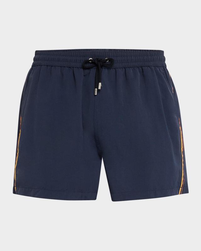 Mens Plain Stripe Swim Shorts Product Image