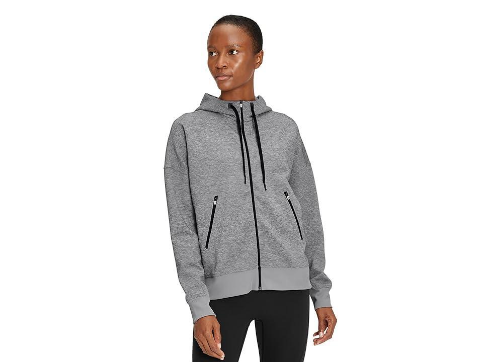 On Zipped Hoodie (Grey 1) Women's Sweatshirt Product Image