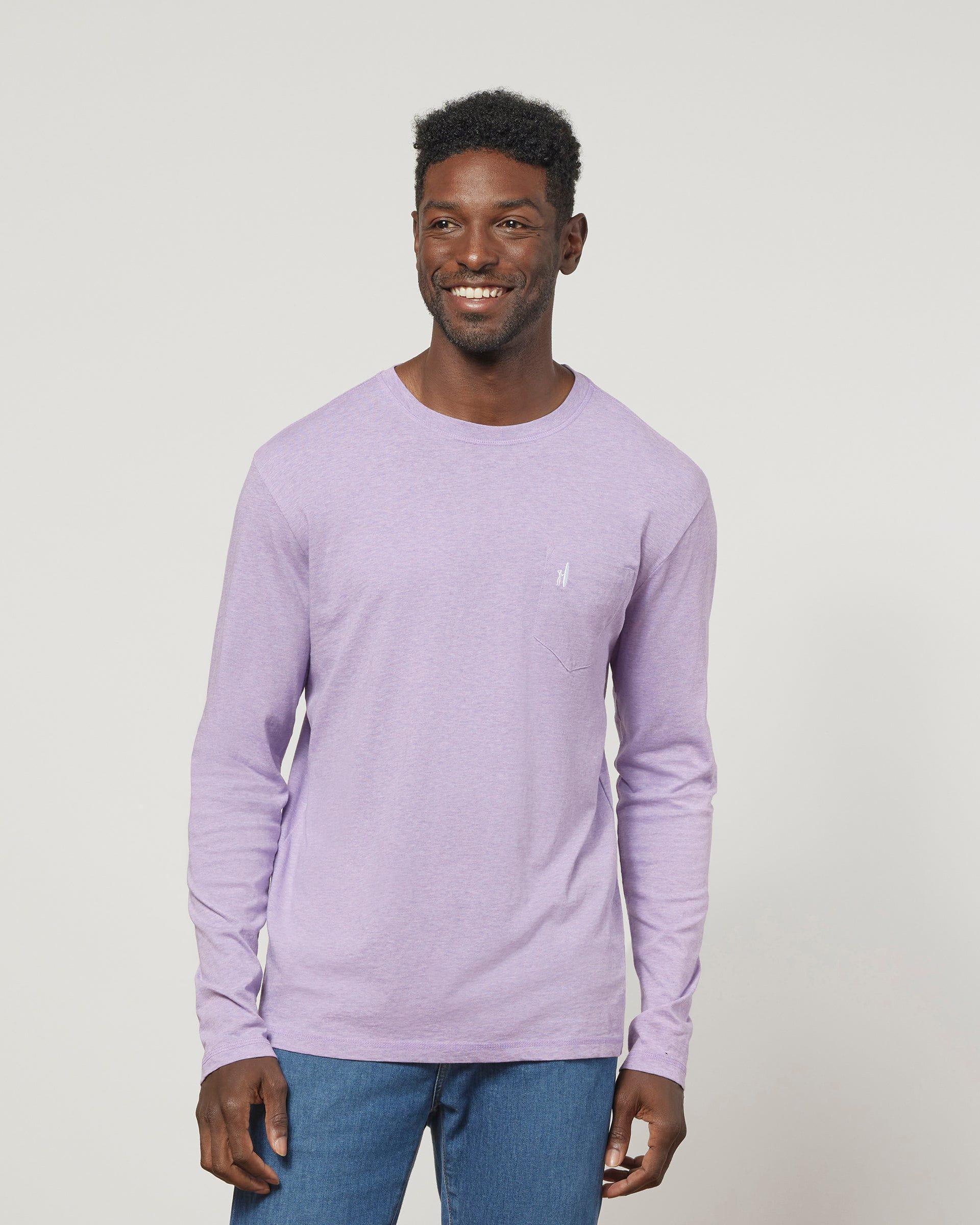 johnnie-O Heathered Brennan Long Sleeve T-Shirt Product Image