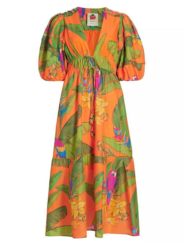 Fresh Macaws Midi-Dress Product Image