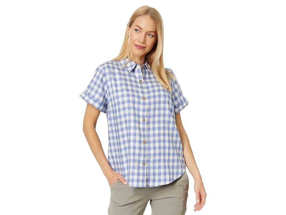 L.L.Bean Feather Soft Twill Shirt Short Sleeve (Larkspur) Women's Clothing Product Image