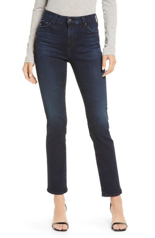 AG Mari High Waist Slim Straight Leg Jeans Product Image