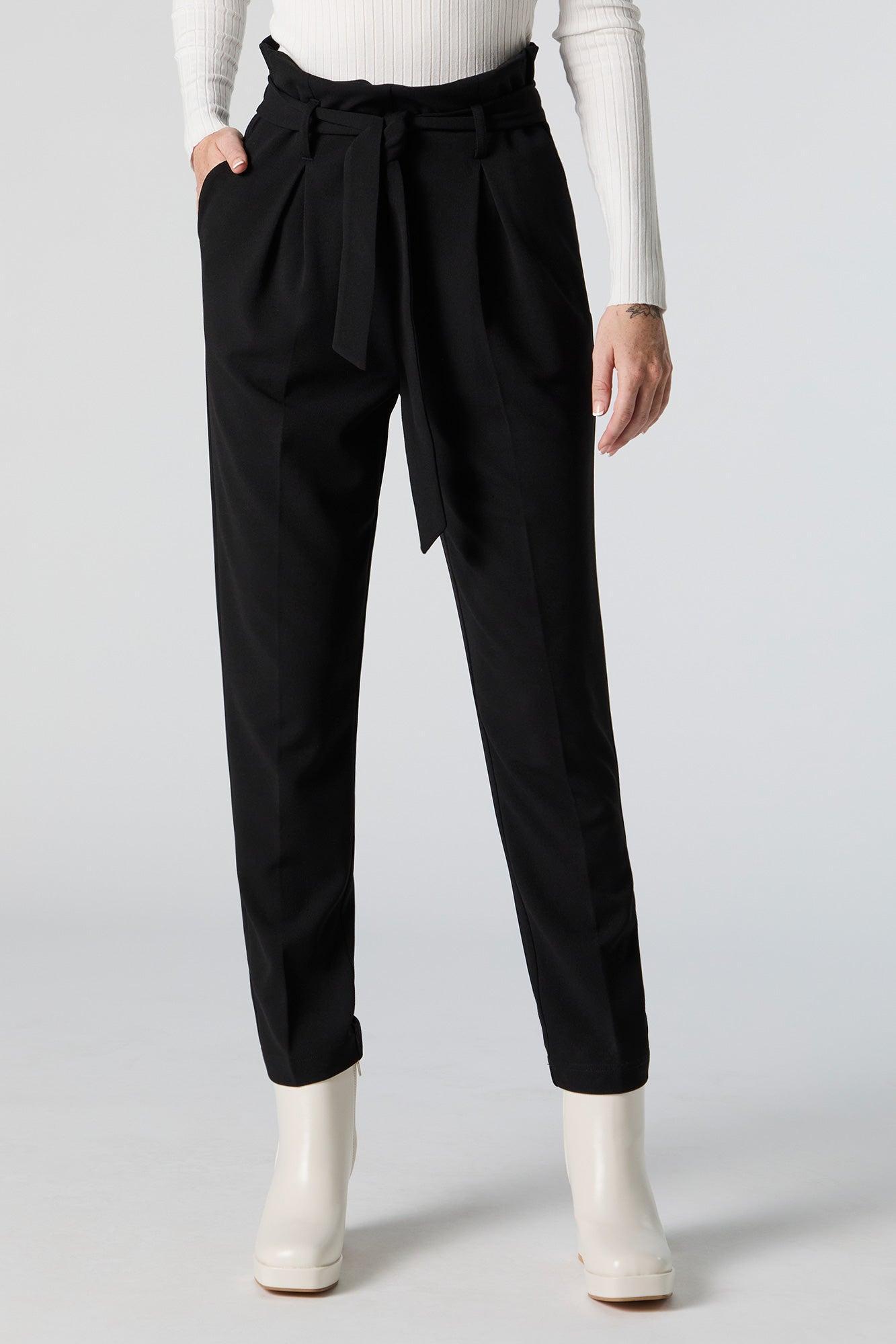 Crepe Paperbag Dress Pant Female Product Image