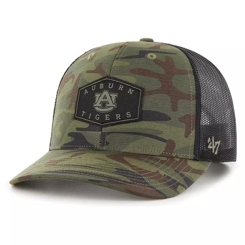 Mens 47 Camo/Black Auburn Tigers OHT Military Appreciation Cargo Convoy Adjustable Hat Product Image