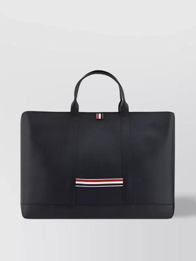 Tote Bag Leather Striped Detail Product Image