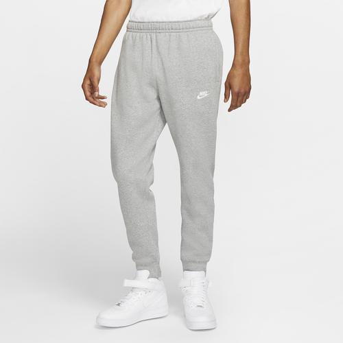 Nike Mens Nike Club Joggers - Mens Dark Grey Heather/White Product Image