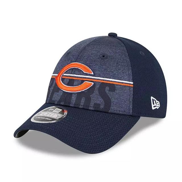 Mens New Era Chicago Bears 2023 NFL Training Camp Primary Logo 9FORTY Adjustable Hat, Blue Product Image