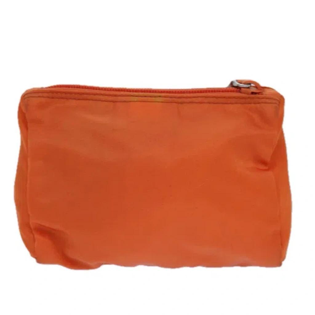 Tessuto Orange Synthetic Clutch Bag () Product Image