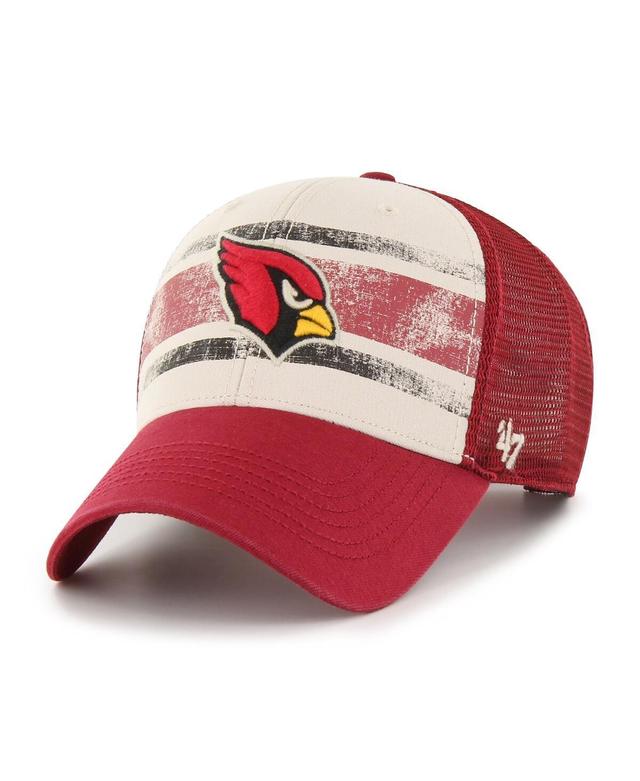 Mens 47 Cream Arizona Cardinals Breakout MVP Trucker Adjustable Hat Product Image