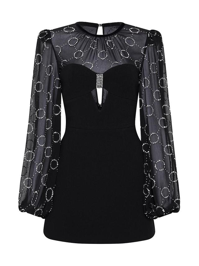 Womens Ellasandra Crystal-Embellished Minidress Product Image