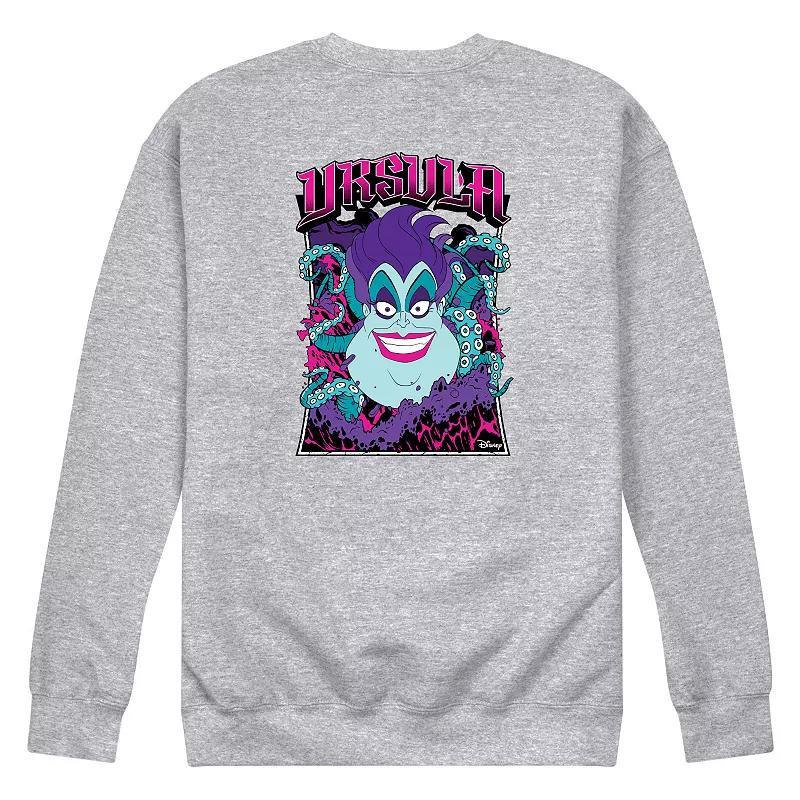 Disney Villains The Little Mermaid Ursula Mens Neon Poster Fleece Sweatshirt Product Image