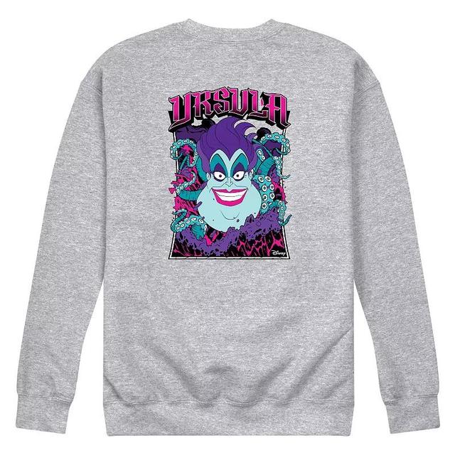 Disney Villains The Little Mermaid Ursula Mens Neon Poster Fleece Sweatshirt Product Image